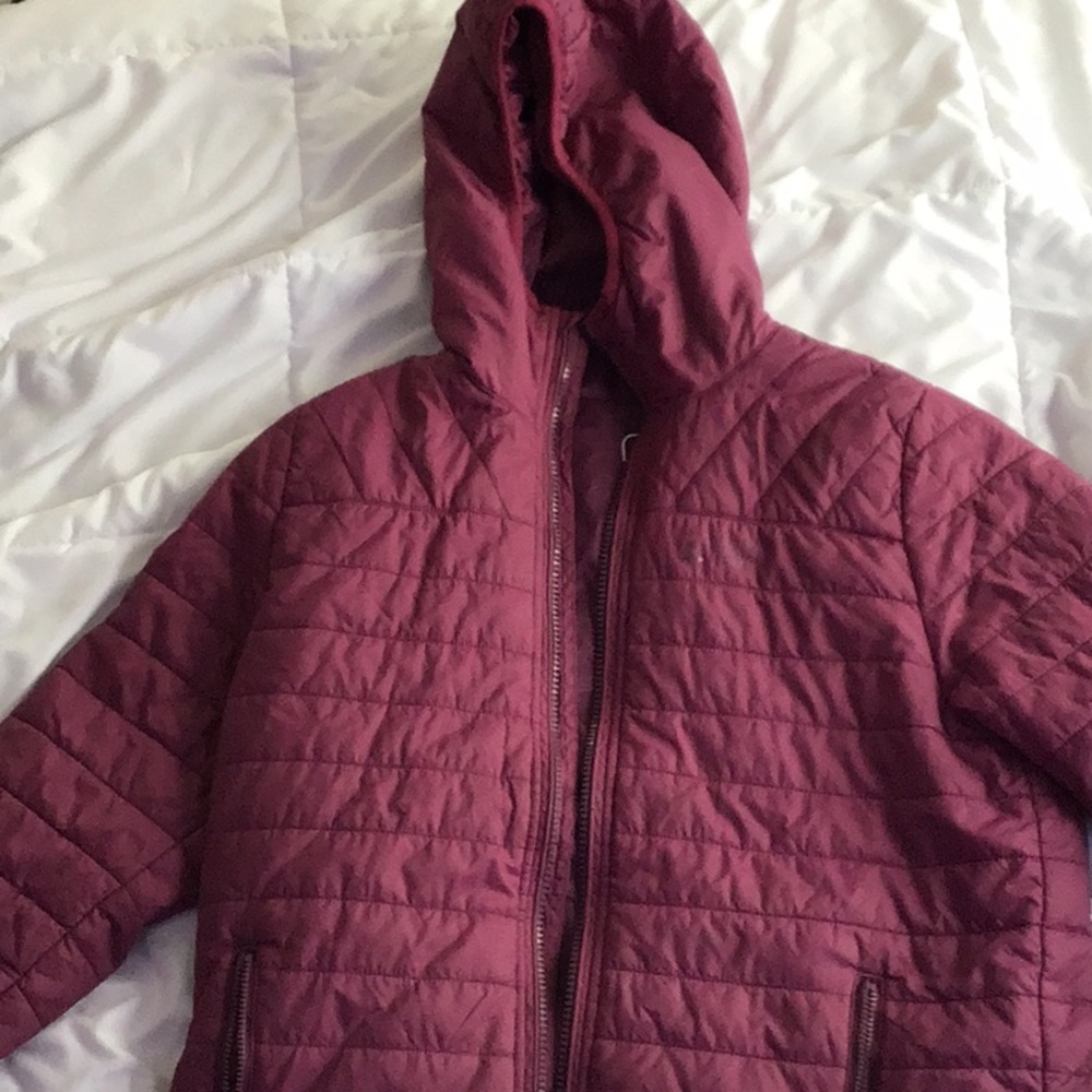 Eastern mountain sports kids jacket purplish color